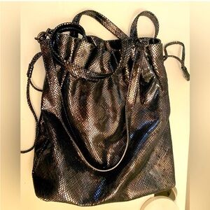 NWOT Michael Kors Metallic Bronze Reptile Bag